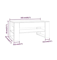 Coffee Table Sonoma Oak 40.2"x21.7"x17.7" Engineered Wood