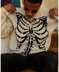 Xxiii Mens Isaac Knit Skeleton Sweater