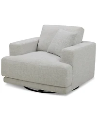 Closeout! Vasher 42" Fabric Swivel Chair, Created for Macy's