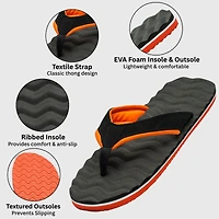 Alpine Swiss Men's Joel Men s Flip Flops | Lightweight Thong Sandals Comfortable Eva Anti-Slip Insole Beach & Indoor Outdoor Shoes