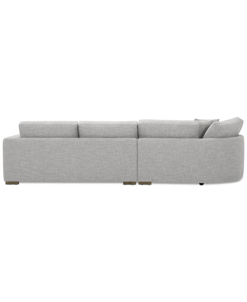 Closeout! Vasher 135" 2-Pc. Fabric Sectional with Cuddler, Created for Macy's