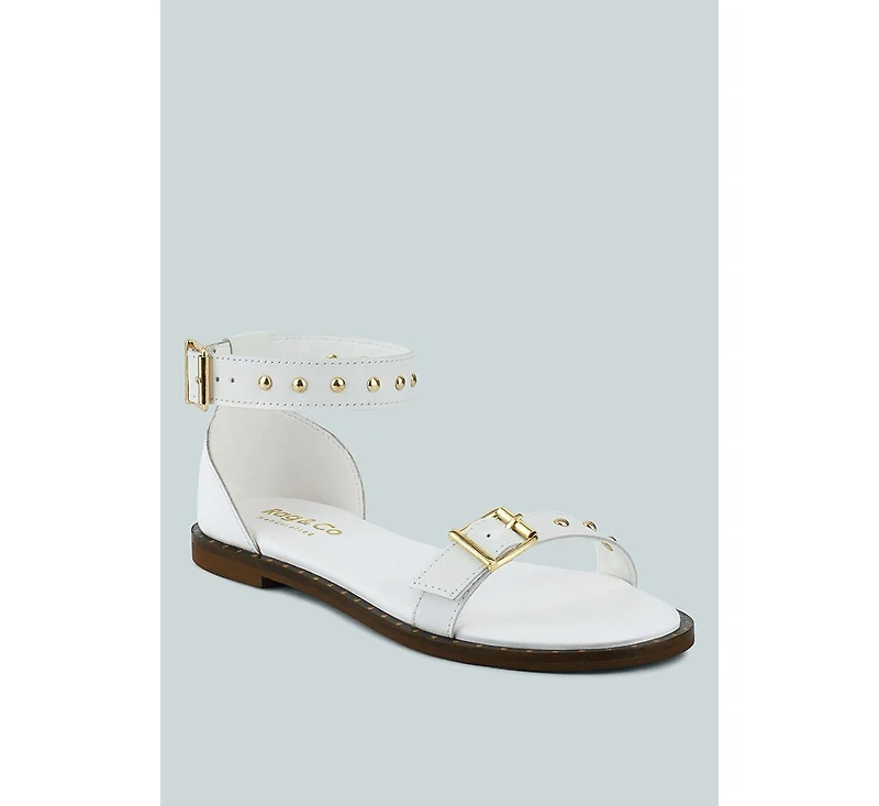 Rosemary Buckle Straps Women Flat Sandals