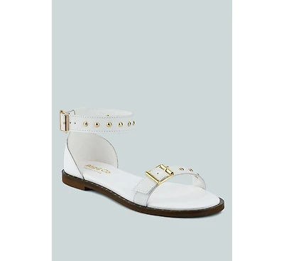 Rosemary Buckle Straps Women Flat Sandals