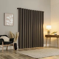 Aria Magnetic Closure Theater Grade 100% Blackout Back Tab Curtain Panel Pair