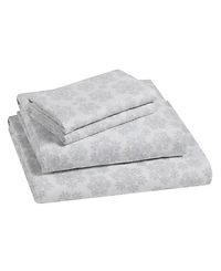 Tahari Home Snowflake 100% Cotton Flannel 4-Pc. Sheet Set, Full