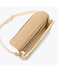 Cleo Convertible Crossbody Clutch Woven Bone