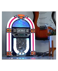 Victrola Nostalgic Wood Countertop Jukebox with Built-in Bluetooth
