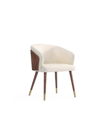 Manhattan Comfort Reeva 2-Piece Leatherette Upholstered Dining Chair Set