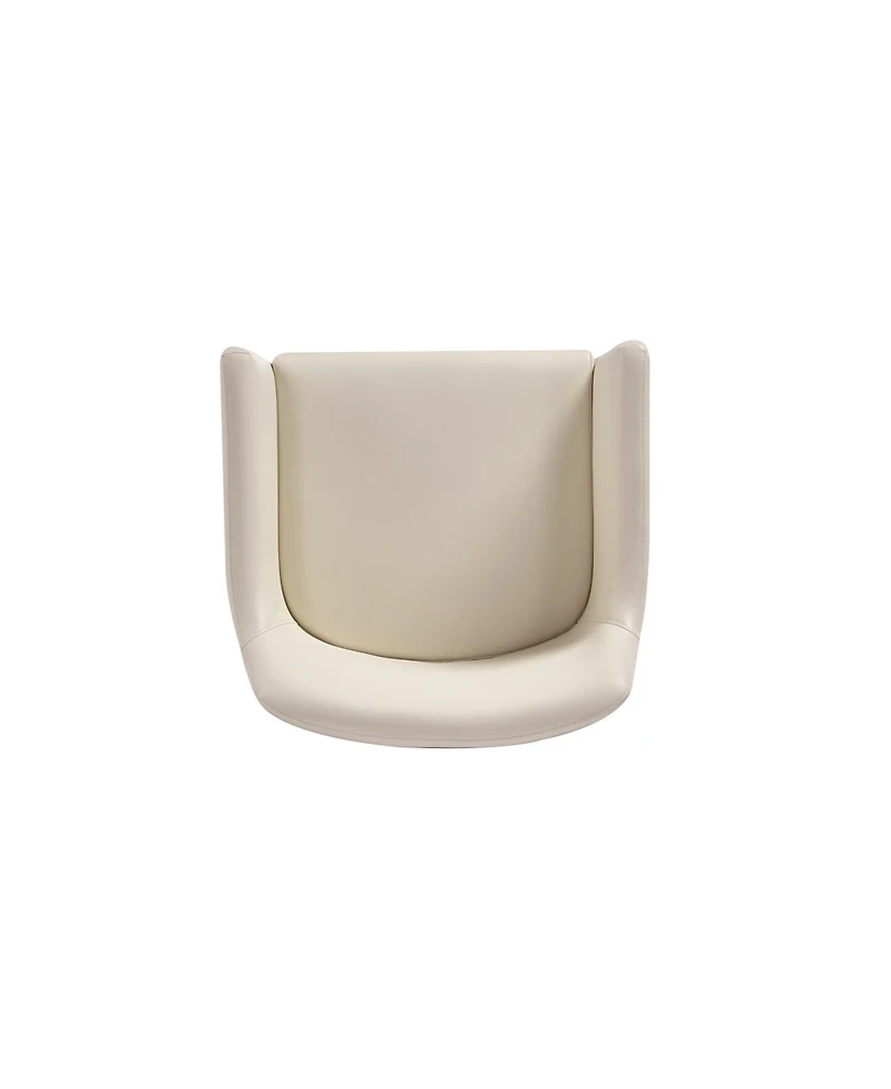 Manhattan Comfort Serena 33.07" Leatherette Upholstered Dining Armchair