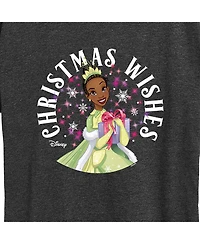Air Waves Trendy Plus Disney Tiana Christmas Wishes Graphic T-shirt