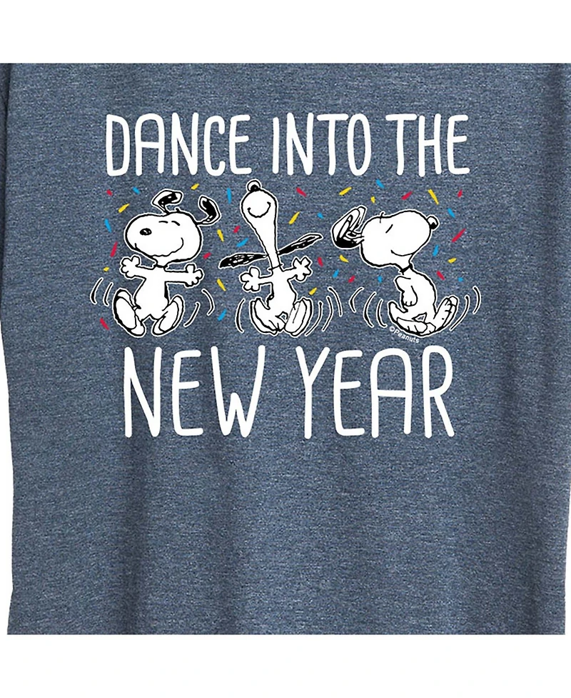 Air Waves Trendy Plus Peanuts New Year Graphic T-shirt