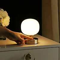 Owen Bohemian Farmhouse Iron Rechargeable Integrated Led Table Lamp