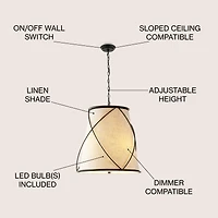 Milo Rustic Farmhouse Iron Led Pendant