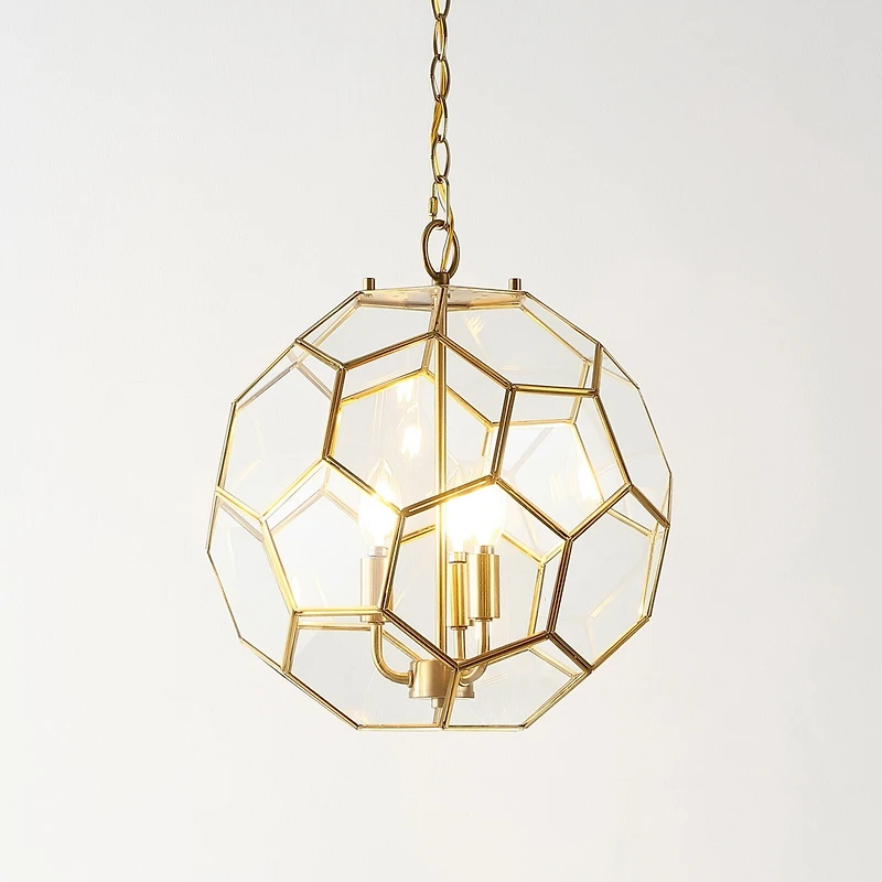 Bee Modern Bohemian Iron/Glass Led Pendant