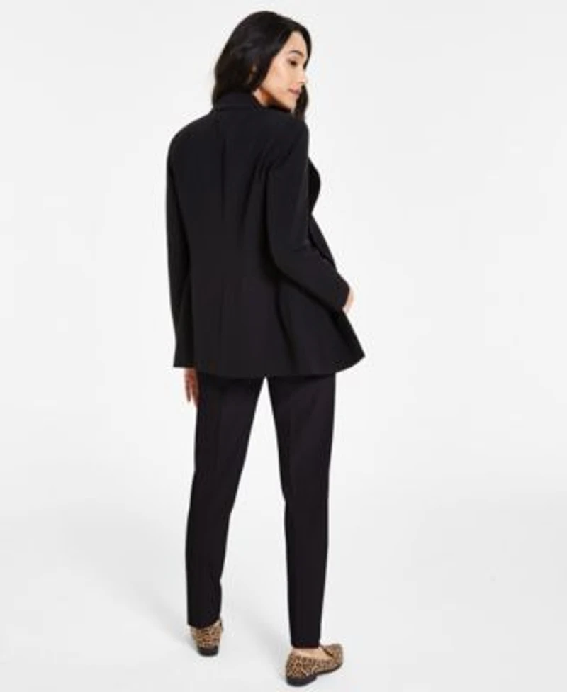 Bar Iii Womens Faux Double Breasted Boyfriend Jacket Scoop Neck Camisole Straight Leg Dress Pants Created For Macys