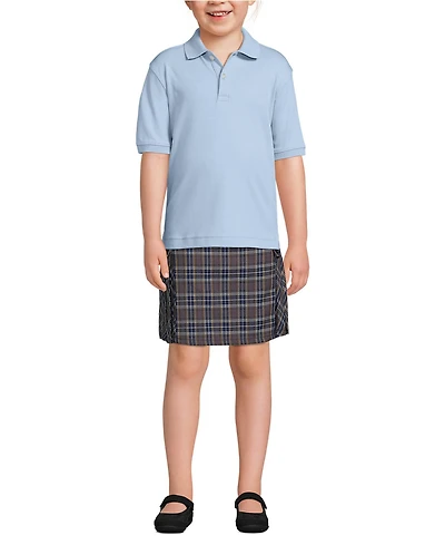 Lands' End Boys Short Sleeve Interlock Polo Shirt