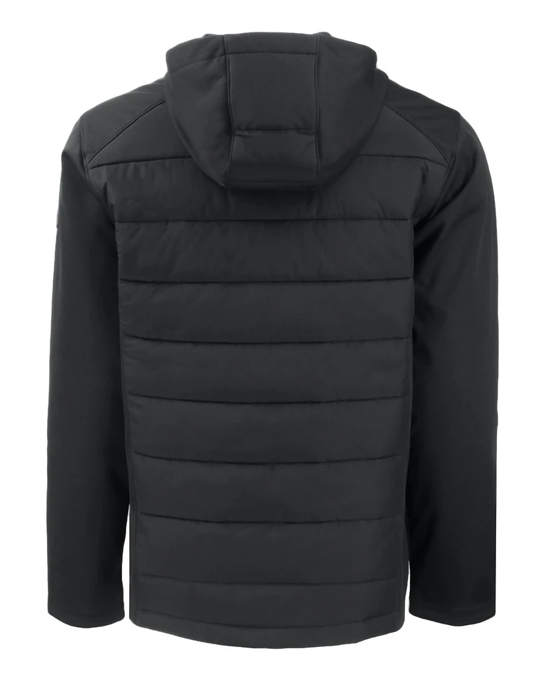 Cutter & Buck Men's Evoke Hybrid Softshell Recycled Full Zip Hooded Jacket