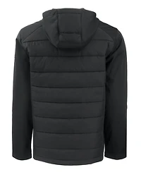 Cutter & Buck Men's Evoke Hybrid Softshell Recycled Full Zip Hooded Jacket