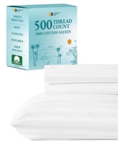 100 Extra Long Staple 500 Thread Count Sateen Weave Sheet Se