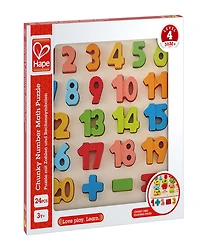 Hape Chunky Number Counting Puzzle, 24 Pieces