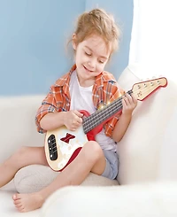 Hape Learn with Lights Red Electronic Ukulele