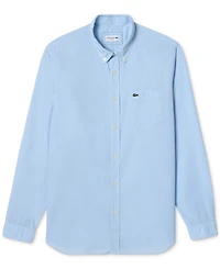 Lacoste Men's Regular-Fit Gingham Check Button-Down Shirt