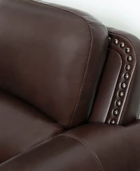 Arther 64" Leather Traditional Loveseat
