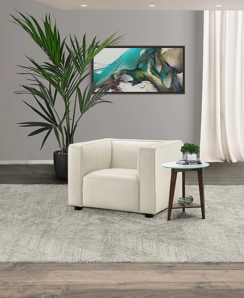 Blake 42" Leather Modern Deep Seat Chair