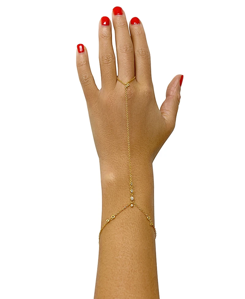 Adornia 14k Gold-Plated Adjustable Hand Chain