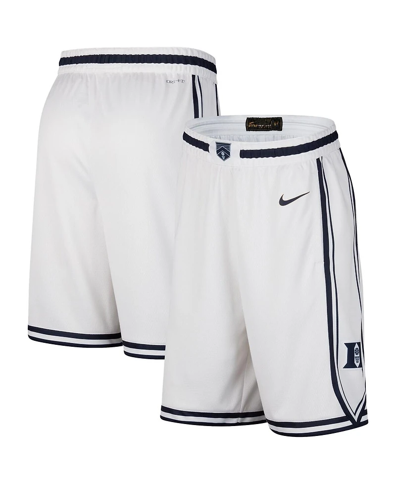 Men's Nike White Duke Blue Devils Limited Performance Shorts