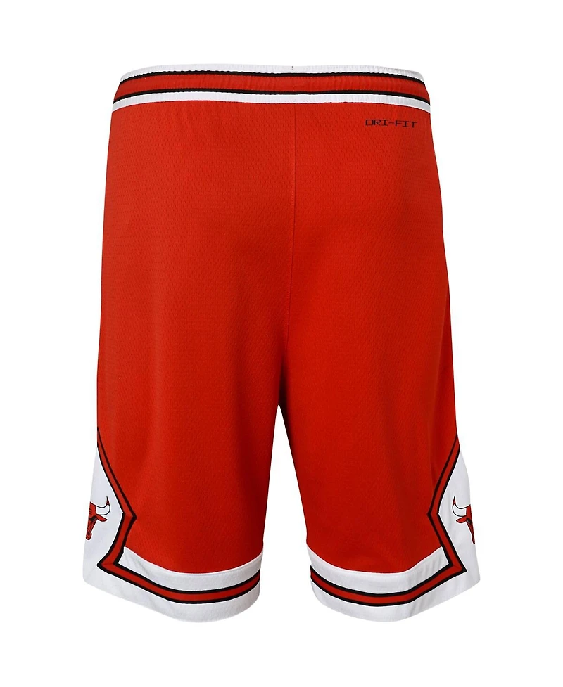 Big Boys Nike Red Chicago Bulls Icon Edition Mesh Performance Swingman Shorts