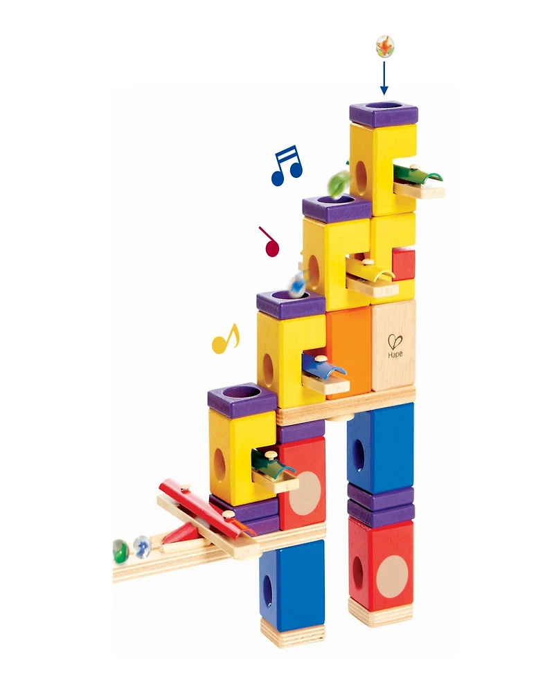 Hape Music Motion Quadrilla Marble Run Construction