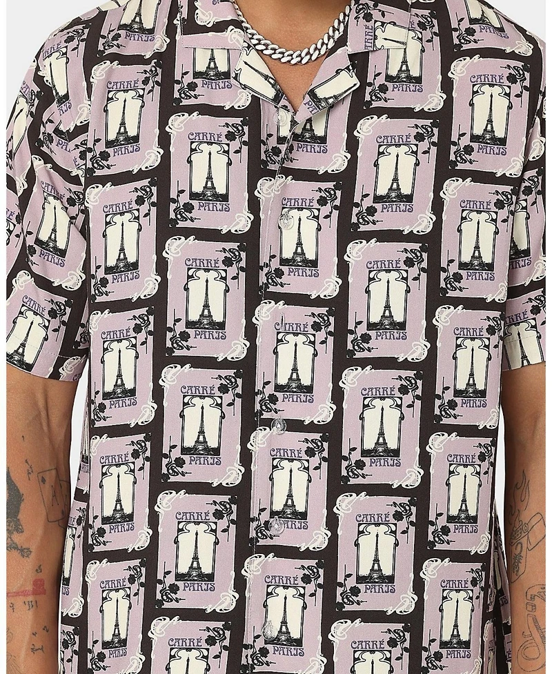 Carre Big & Tall Parisian Rugu Short Sleeve Button Up Shirt