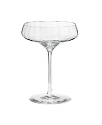 Georg Jensen Bernadotte Crystalline Cocktail Coupe Glass 20 Centiliter, 2 Piece Set