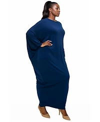 L I V D Plus Louella Asymmetrical Maxi Dress