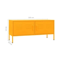 Tv Stand Mustard Yellow 41.3"x13.8"x19.7" Steel