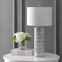 Loop Ceramic Modern Column Led Table Lamp