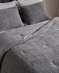 Royal Luxe Faux Fur to Mink Reversible 3 Piece Comforter Set
