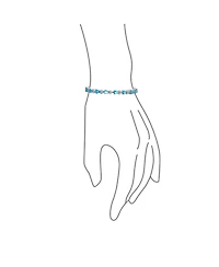 Bling Jewelry Jewelry Alternating Cubic Zirconia Pear Shape Cz 15 Ct Sea Blue Tennis Bracelet Teardrop 7 Inch
