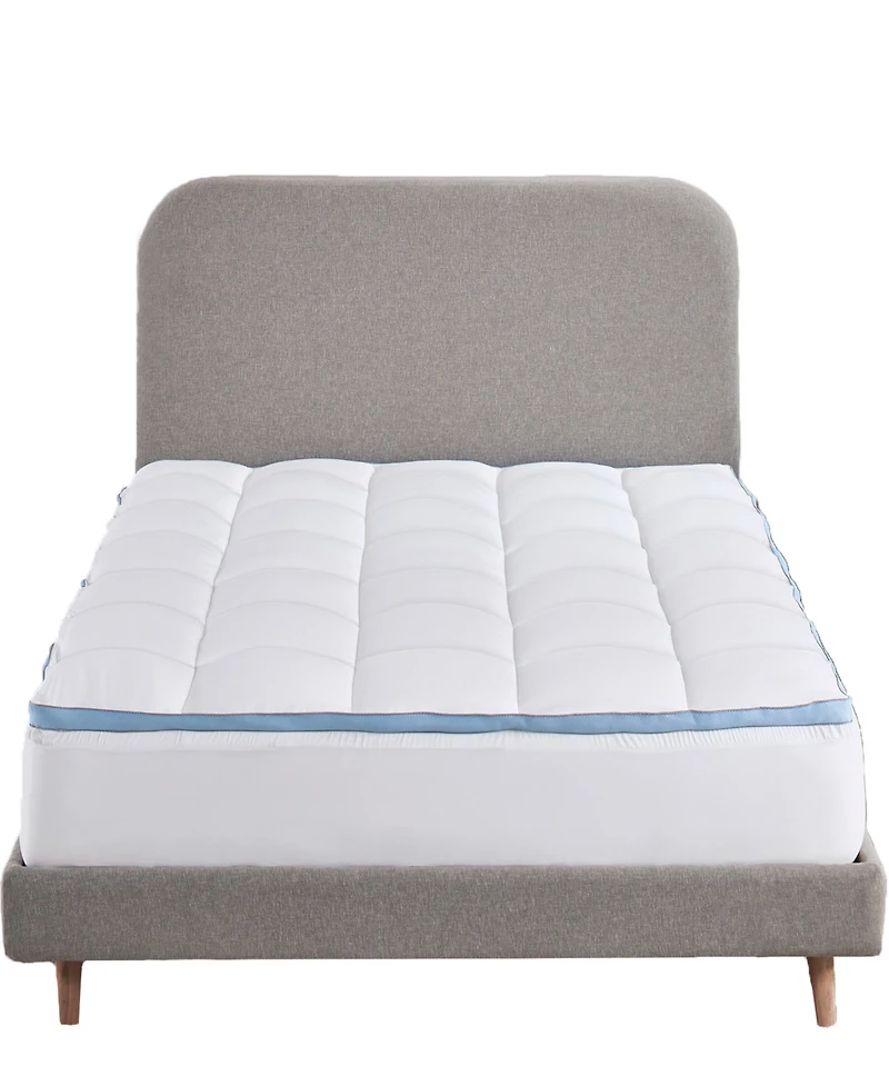 Extra Thick Cooling Mattress Topper Full Size, Plush Pillow-Top Full Mattress Topper by California Design Den