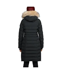 Pajar Women's Venice Long Puffer with Removable Faux Fur Trim