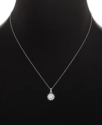 Giani Bernini 2-Pc. Set Cubic Zirconia Halo Pendant Necklace & Stud Earrings in Sterling Silver, Created for Macy's