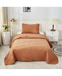MarCielo 100% Cotton Oversized Bedspread Quilt Set