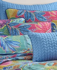 J by J Queen Hanalei Quilted Decorative Pillow, 18" x 18"