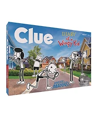 Clue Diary of a Wimpy Kid Board Game with Custom Tokens, 69 Pieces