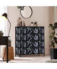 Sorbus Dresser with 12 Drawers - Chest Organizer Unit Steel Frame Wood Top and handle Large for Bedroom, Hallway & etc
