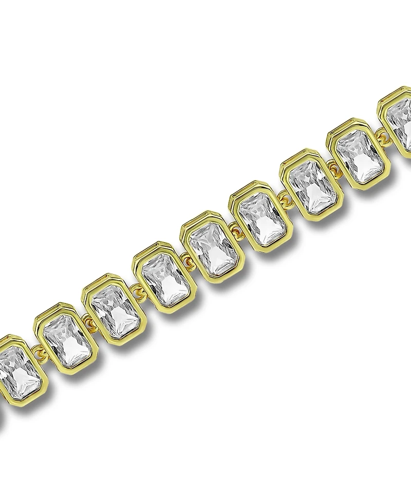 Macy's Cubic Zirconia 6mm X 4mm Baguette Stones Bracelet