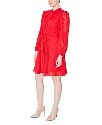 julia jordan Women's Knot-Front 3/4-Sleeve Dress