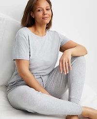 State of Day Women's Cotton Blend Short-Sleeve Sleep Tee Xs-3X, Created for Macy's
