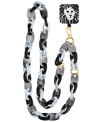 Anne Klein Women's Black and Gray Acetate Crossbody iPhone Chain